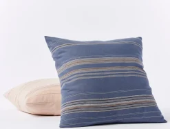 Hot Coyuchi Lobos Organic Sham Azure w/Indigo
