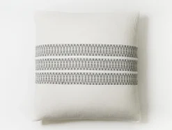 Online Coyuchi Lost Coast Organic Sham Soft White w/Deep Graphite