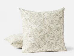 Clearance Coyuchi Marguerite Organic Print Decorative Pillow Cover