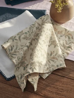 Sale Coyuchi Marguerite Organic Print Napkins, Set of 4