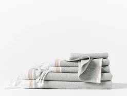Clearance Coyuchi Mediterranean Organic Towels - Set of 6