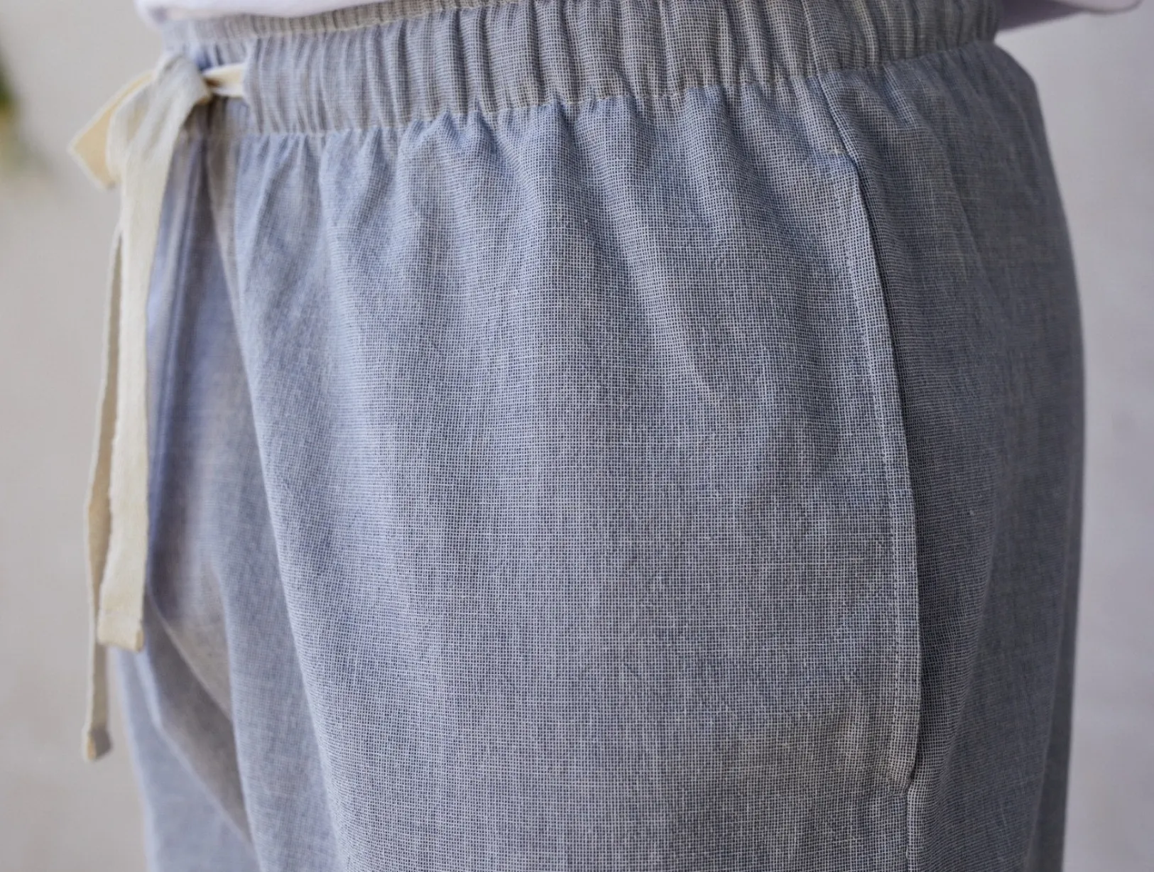 Fashion Coyuchi Men's Organic Crinkled Pajama Pants