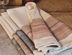 Clearance Coyuchi Miraloma Organic Kitchen Towel, Set of 4 Sunset