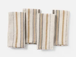 Discount Coyuchi Mojave Organic Linen Napkins, Set of 4