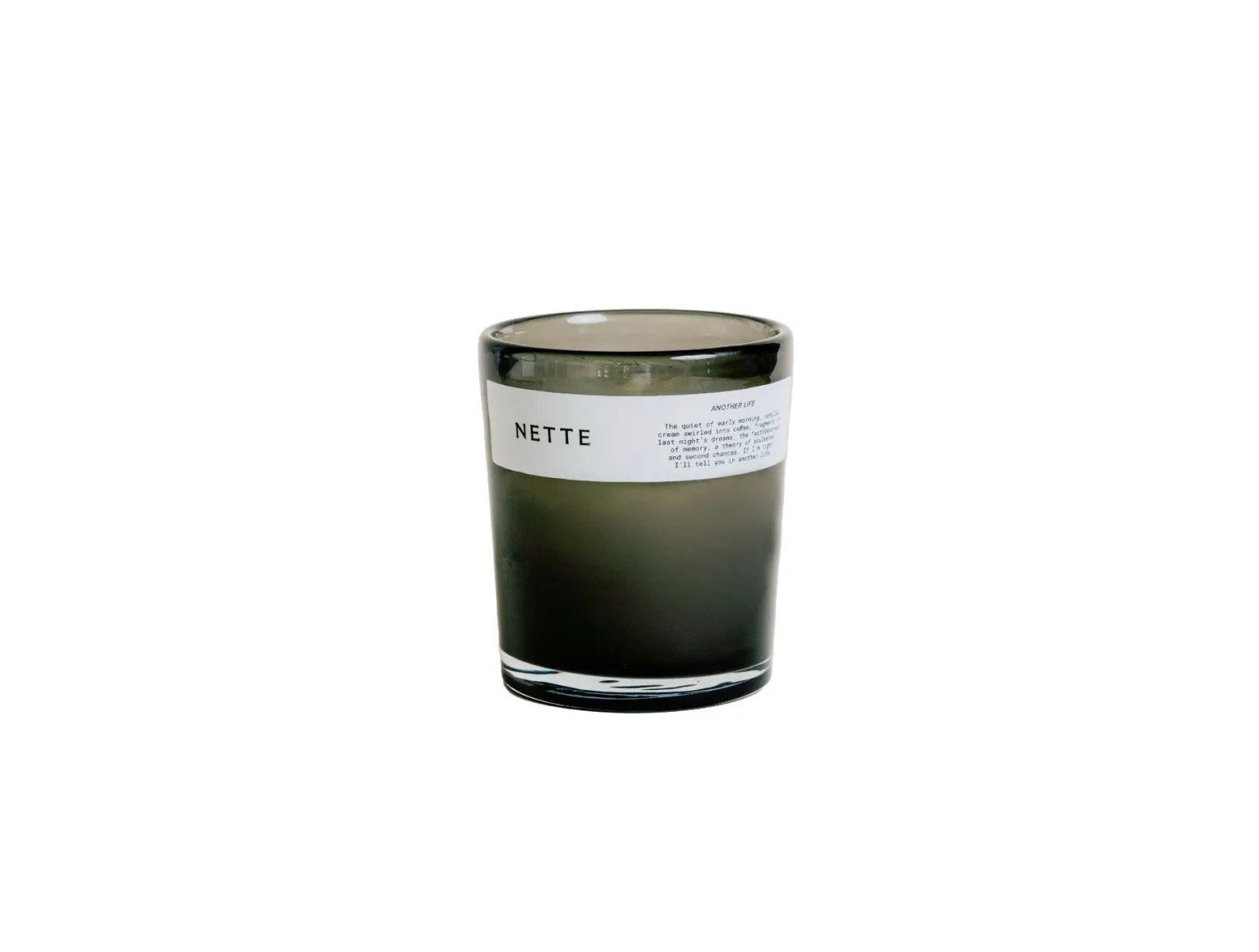 New Coyuchi Nette Candle 10 oz. Another Life Glass