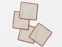 Sale Coyuchi Olivos Embroidered Organic Linen Napkins