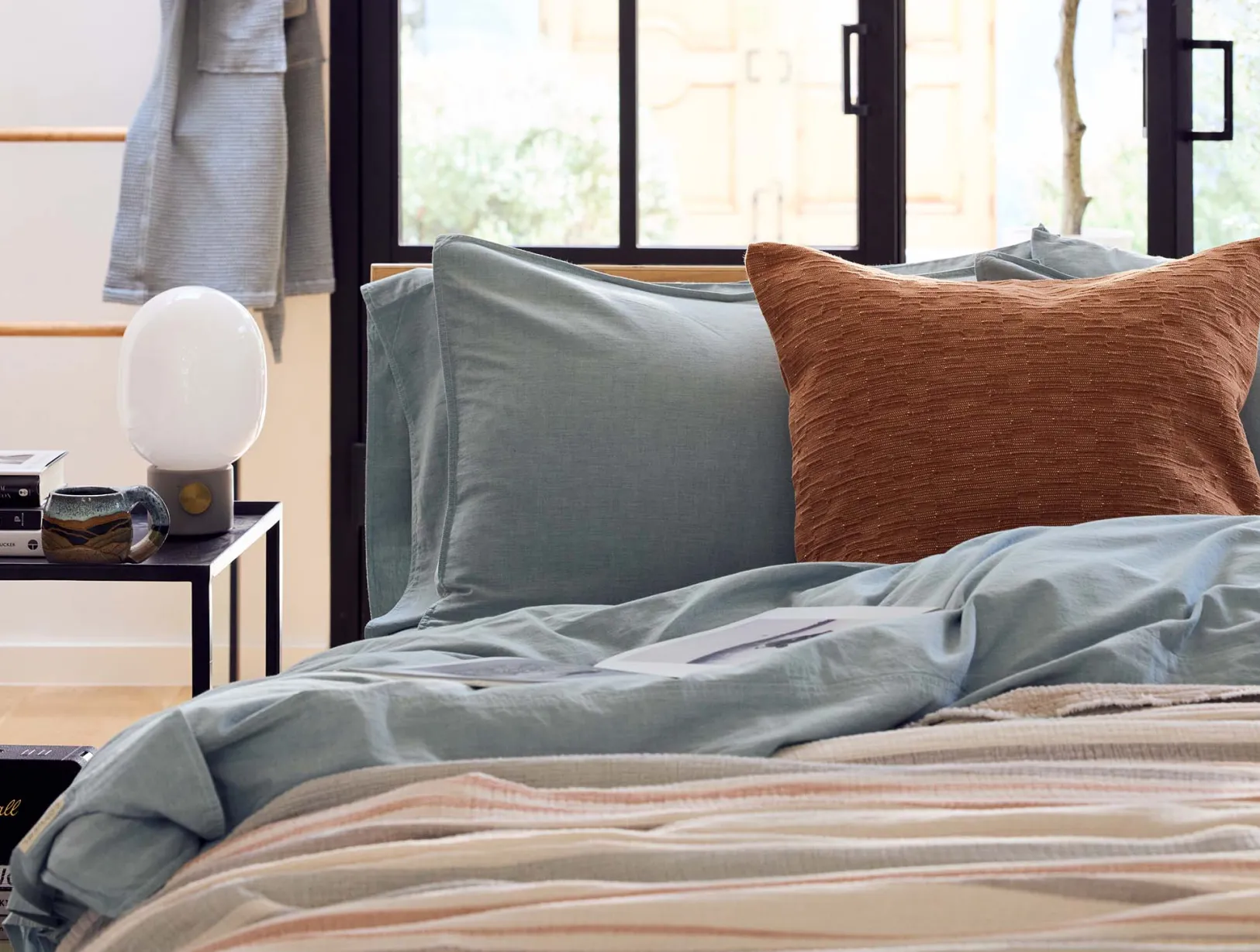 Clearance Coyuchi Organic Crinkled Percale™ Sheet Set
