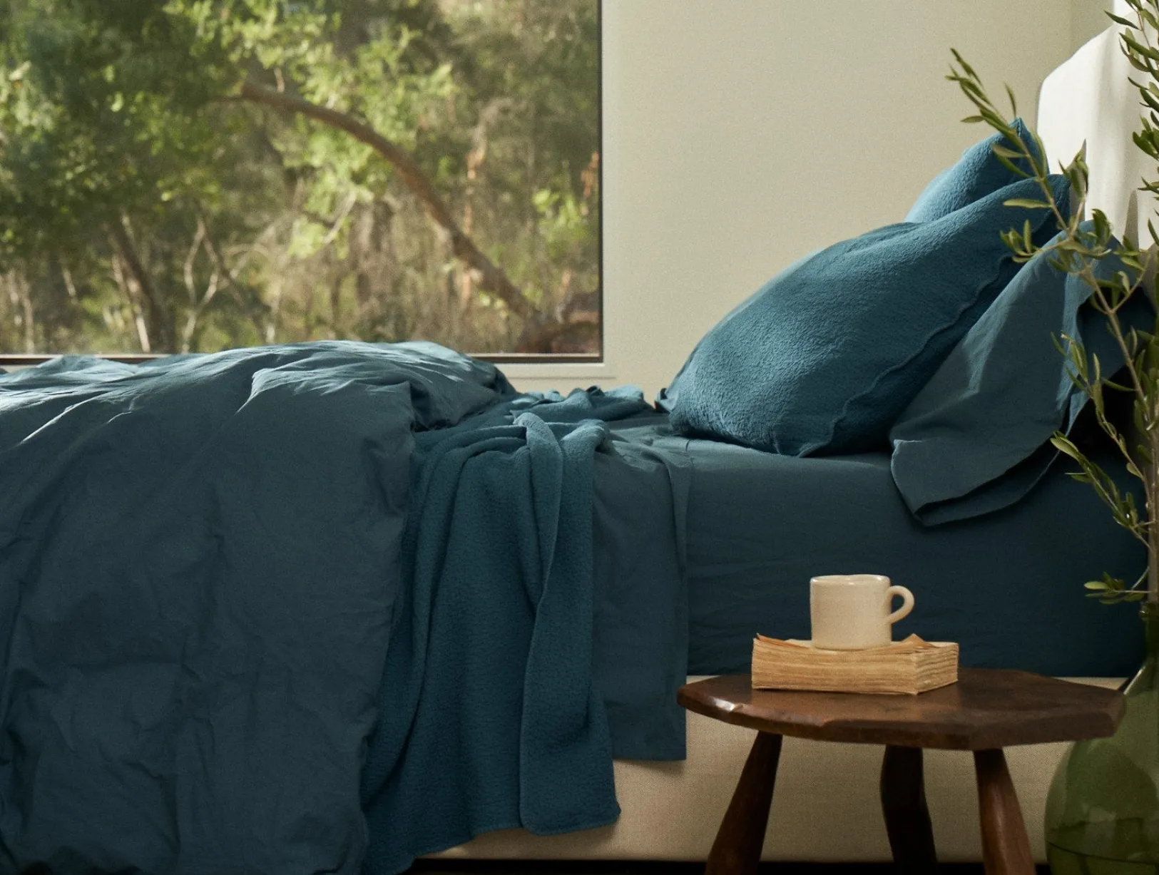 Discount Coyuchi Organic Crinkled Percale™ Fitted Sheet