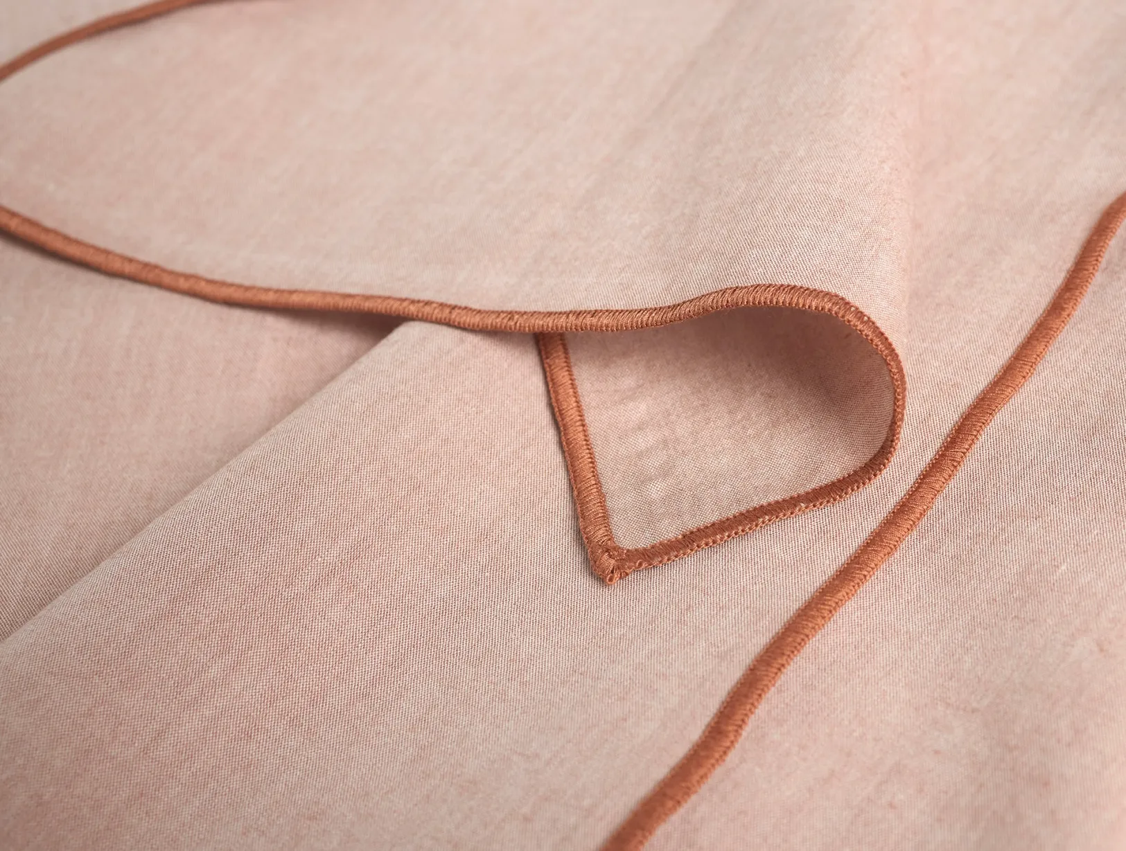 Fashion Coyuchi Organic Print Percale Napkins, Set of 4 Praline Chambray