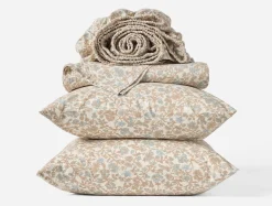 New Coyuchi Organic Print Percale Sheet Set