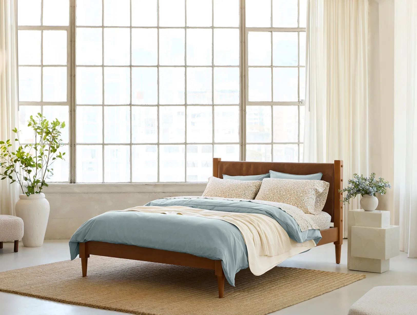 New Coyuchi Organic Print Percale Sheet Set