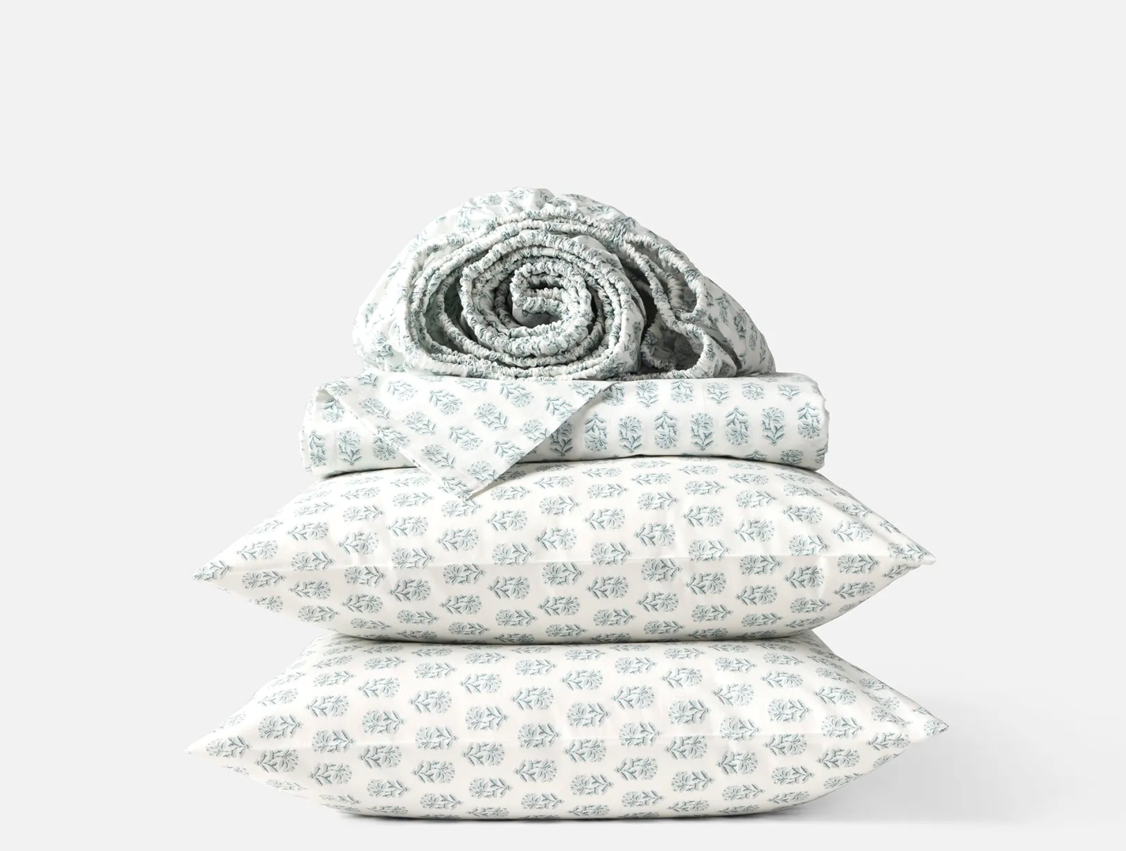 New Coyuchi Organic Print Percale Sheet Set