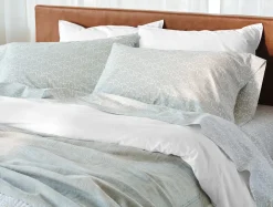 Hot Coyuchi Organic Print Percale Sheet Set Dew Robles