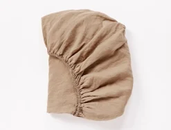 New Coyuchi Organic Relaxed Linen Fitted Sheet Slate