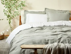 Outlet Coyuchi Organic Relaxed Linen Fitted Sheet