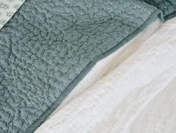 Outlet Coyuchi Pebbled Handstitched Organic Quilt