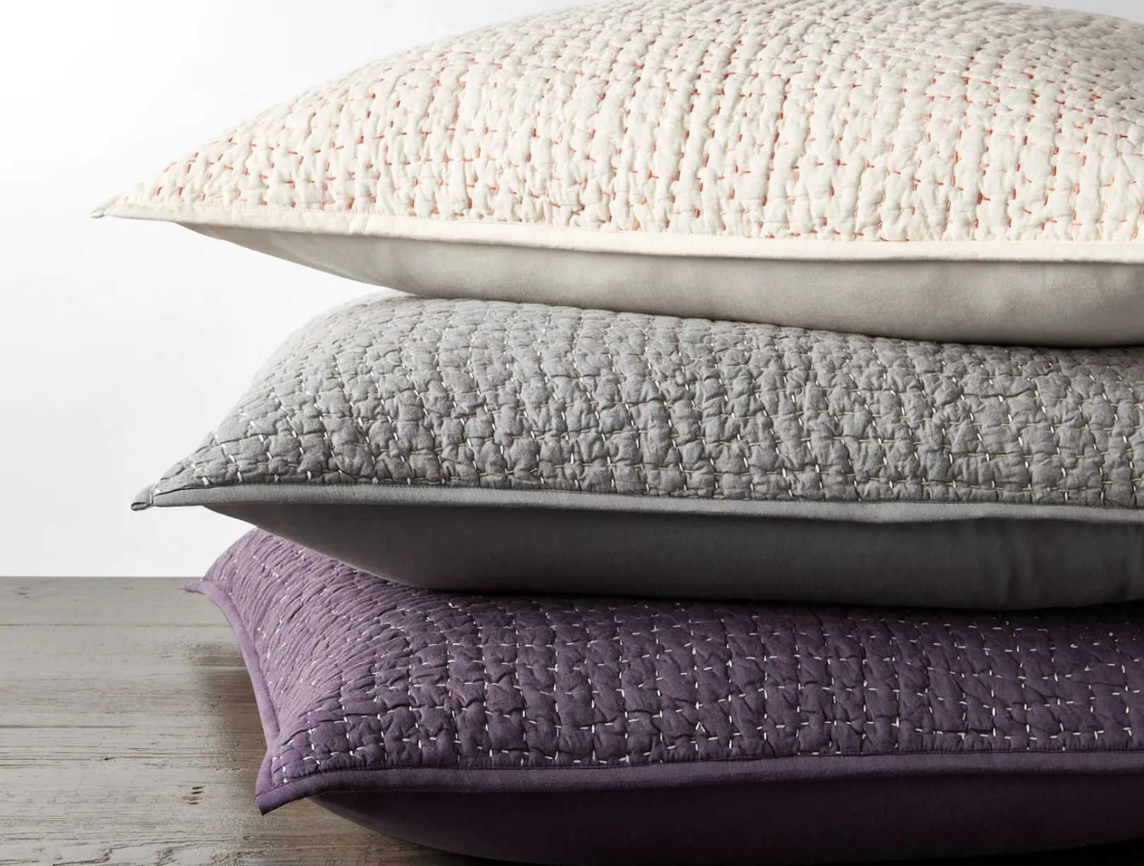 Sale Coyuchi Pebbled Handstitched Quilt Set