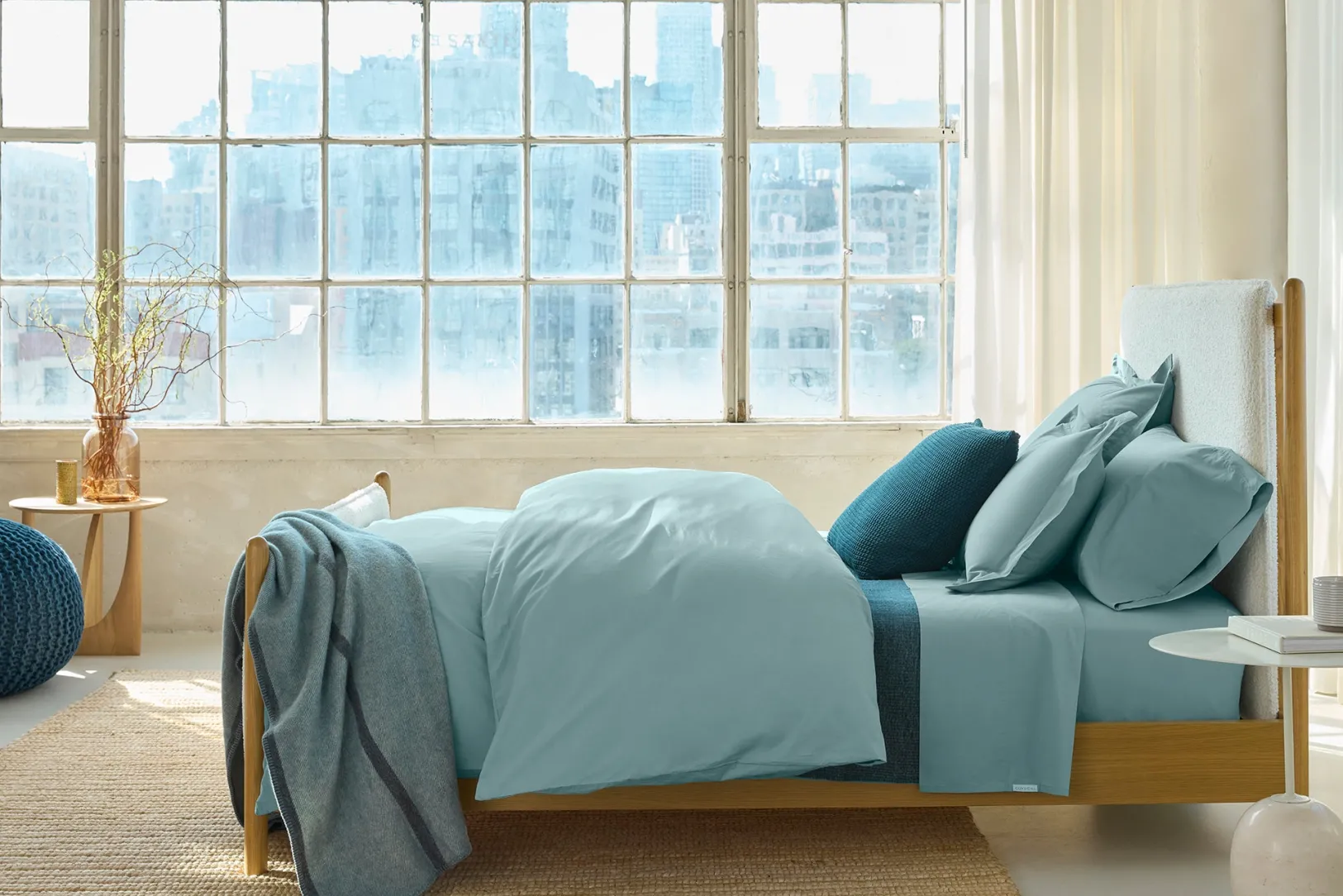 Clearance Coyuchi Refined Organic Percale Duvet Cover