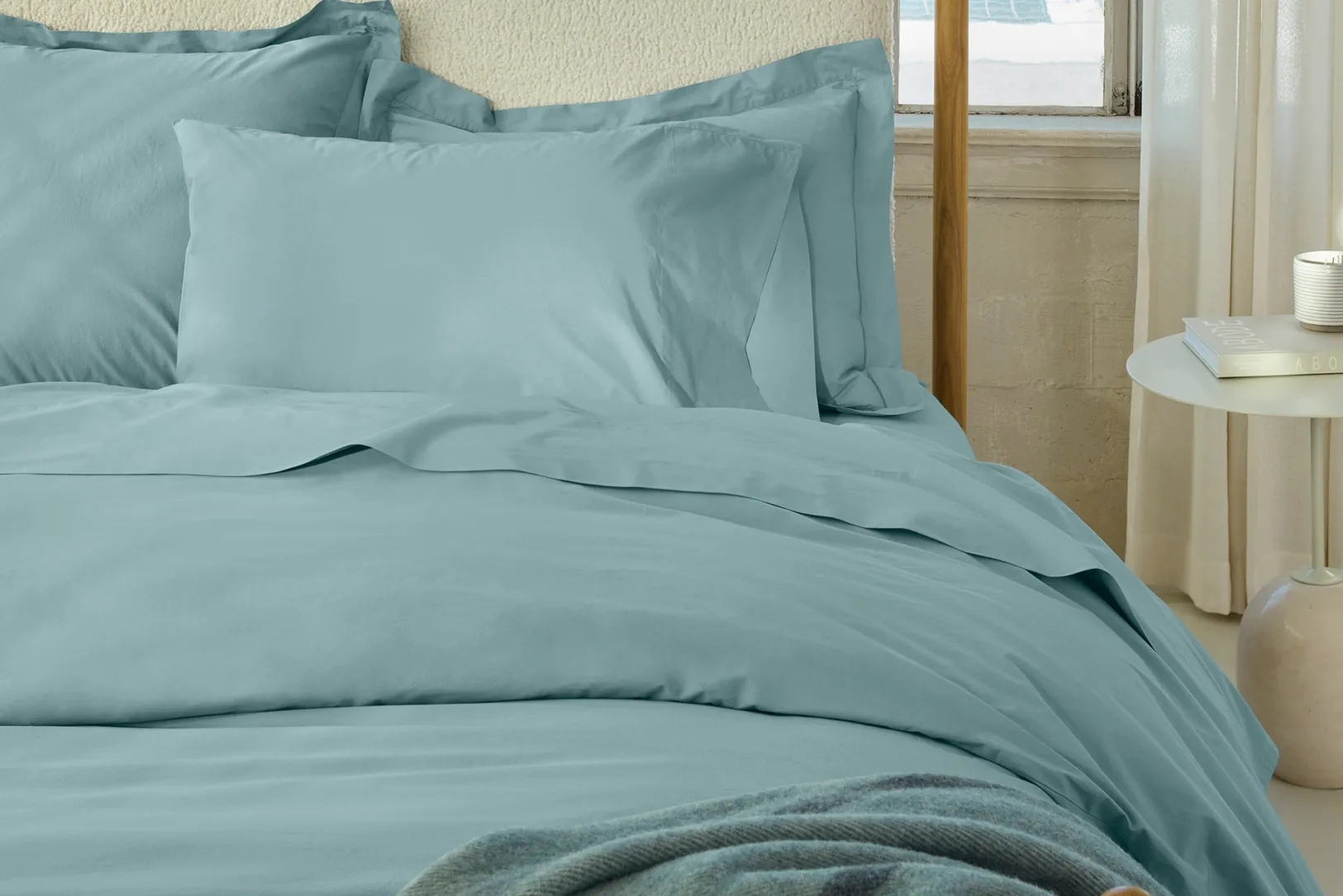 Clearance Coyuchi Refined Organic Percale Duvet Cover