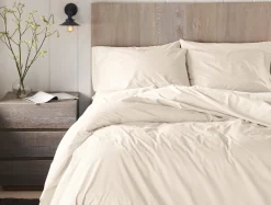 Clearance Coyuchi Refined Organic Percale Duvet Cover