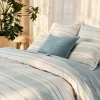 Discount Coyuchi Rippled Stripe Organic Duvet Set
