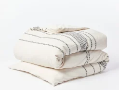 Fashion Coyuchi Rippled Stripe Organic Duvet Cover