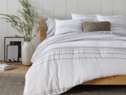 Clearance Coyuchi Rippled Stripe Organic Shams