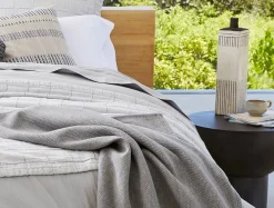 Online Coyuchi Sequoia Washable Organic Cotton and Wool Throw