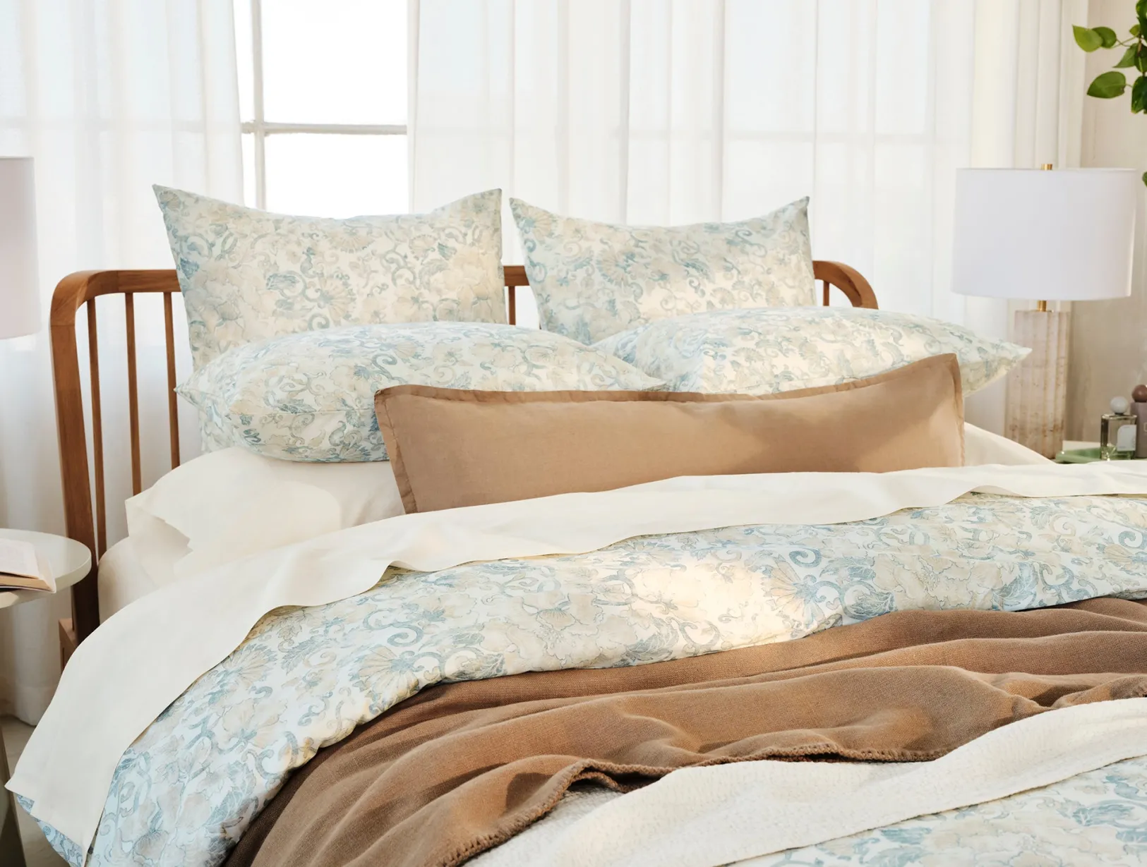 Outlet Coyuchi Solana Organic Print Duvet Set