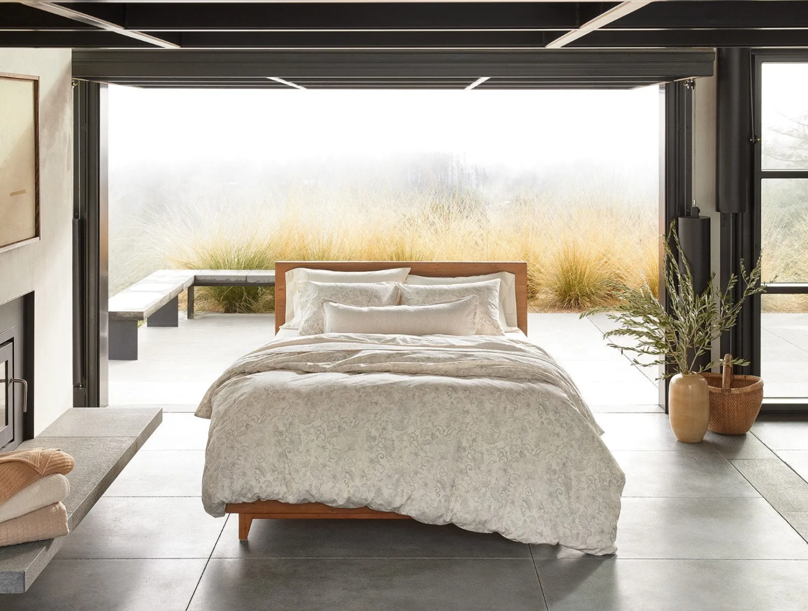 Outlet Coyuchi Solana Organic Print Duvet Set
