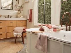 Clearance Coyuchi Sycamore Organic Cotton Linen Towels