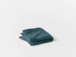 Discount Coyuchi Temescal Organic Towels Deep Ocean