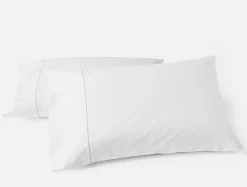 Best Coyuchi Trailing Embroidered Organic Percale Pillowcases