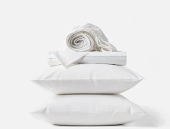 Online Coyuchi Trailing Embroidered Organic Percale Sheet Set