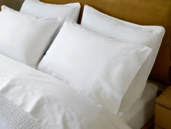 New Coyuchi Vista Embroidered Organic Percale Sheet Set