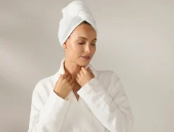 Online Coyuchi Waffle Organic Hair Wrap