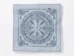Fashion Coyuchi White Buffalo Land Trust Bandana Napkins, Set of 4
