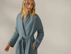 Hot Coyuchi Women's Adriatic Organic Robe