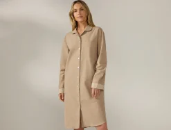 Online Coyuchi Women's Cloud Brushed Organic Flannel Nightshirt