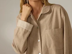 Online Coyuchi Women's Cloud Brushed Organic Flannel Nightshirt