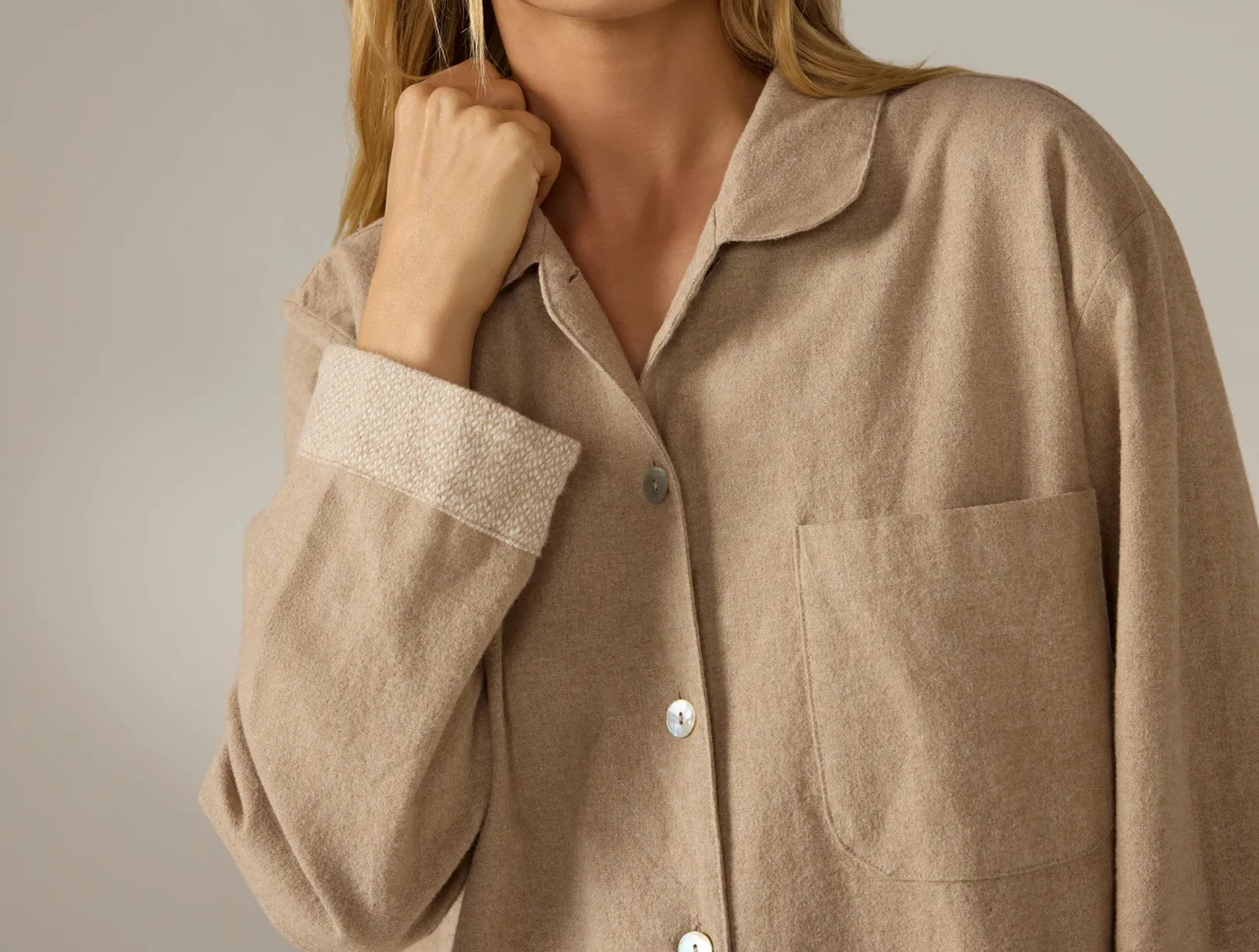 Online Coyuchi Women's Cloud Brushed Organic Flannel Nightshirt