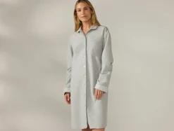 Online Coyuchi Women's Cloud Brushed Organic Flannel Nightshirt