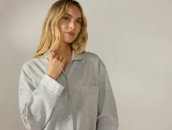 Online Coyuchi Women's Cloud Brushed Organic Flannel Nightshirt