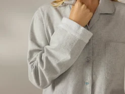 Fashion Coyuchi Women's Cloud Brushed Organic Flannel Pajama Set