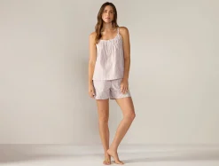New Coyuchi Women's Isla Organic Cotton Cami Short Set