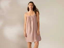 Fashion Coyuchi Women's Isla Organic Cotton Nightgown