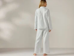 Outlet Coyuchi Women's Isla Organic Cotton Long Sleeve Pajama Set