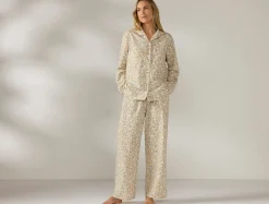 Outlet Coyuchi Women's Isla Organic Cotton Long Sleeve Pajama Set