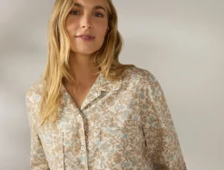 Outlet Coyuchi Women's Isla Organic Cotton Long Sleeve Pajama Set