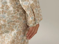 Outlet Coyuchi Women's Isla Organic Cotton Long Sleeve Pajama Set